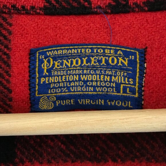 Vintage Pendleton Jacket Size Large Buffalo Plaid Wool, Woolen Mills Oregon - Picture 4 of 8
